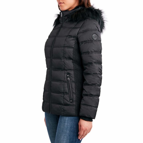 Nautica Women's Puffer Jacket - Black - Picture 3 of 6